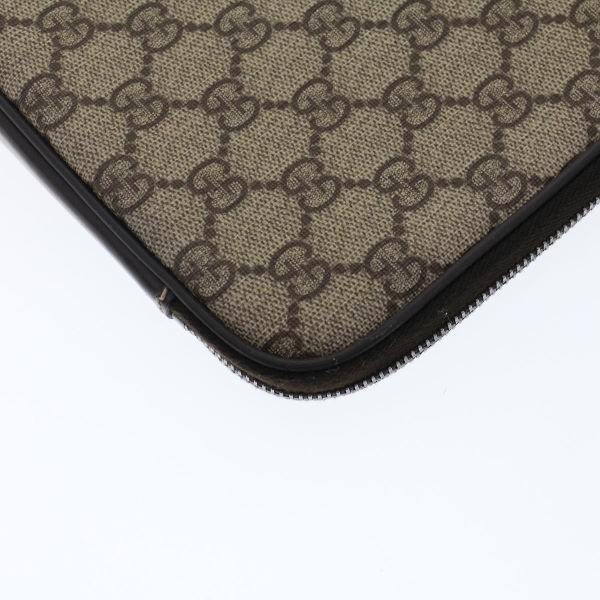 GUCCI GG Canvas Interlocking PC Case PVC Leather Beige 194297 yk7586