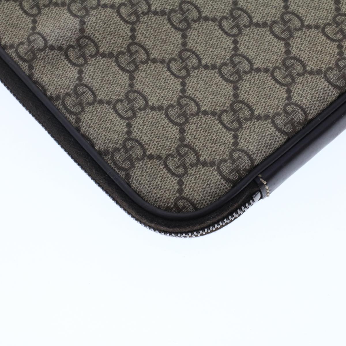 GUCCI GG Canvas Interlocking PC Case PVC Leather Beige 194297 yk7586