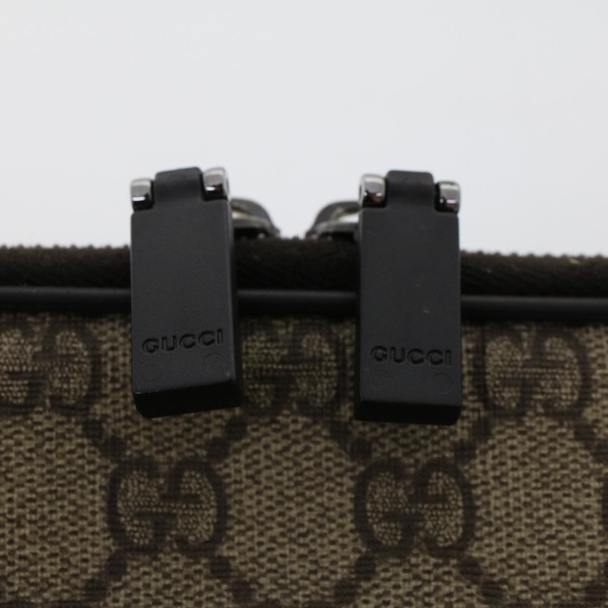 GUCCI GG Canvas Interlocking PC Case PVC Leather Beige 194297 yk7586