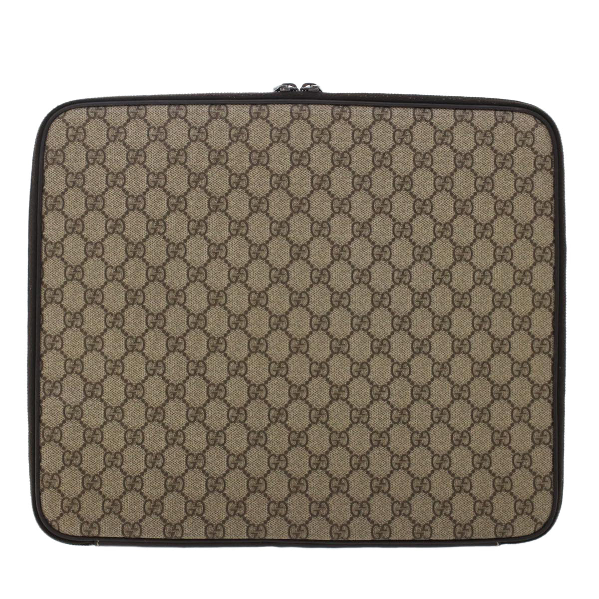 GUCCI GG Canvas Interlocking PC Case PVC Leather Beige 194297 yk7586