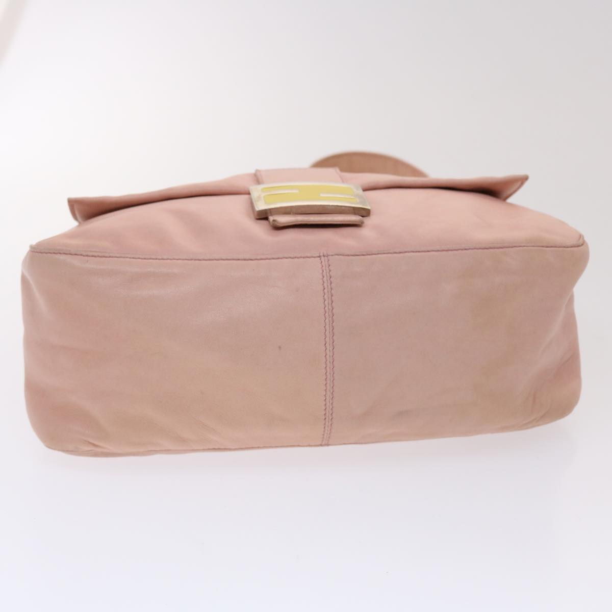 FENDI Mamma Baguette Shoulder Bag Leather Pink 2308-26325-008 yk7599
