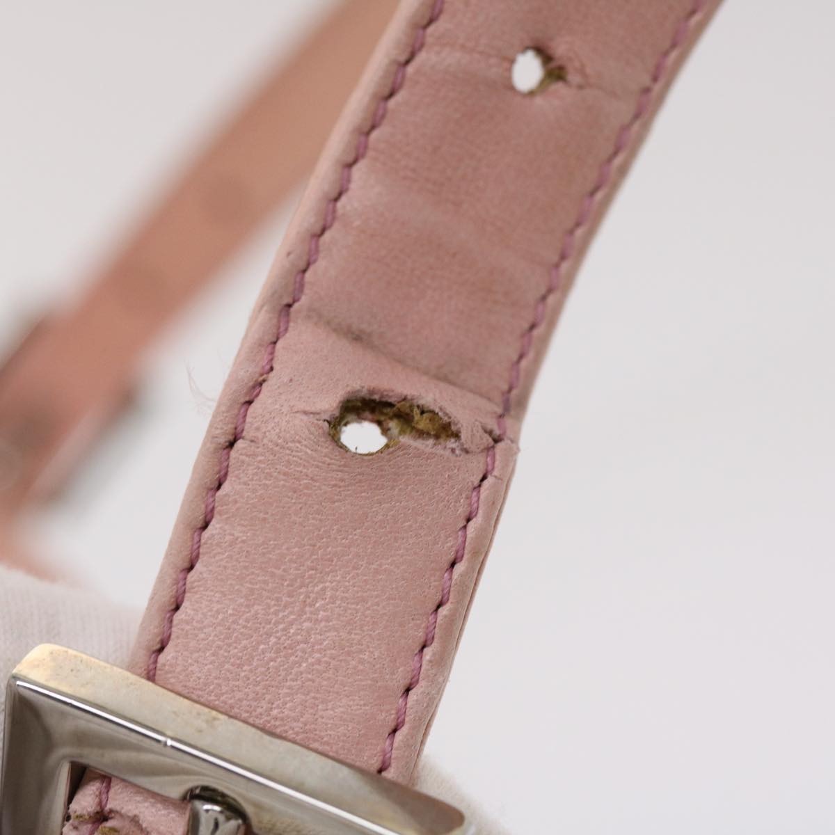 FENDI Mamma Baguette Shoulder Bag Leather Pink 2308-26325-008 yk7599