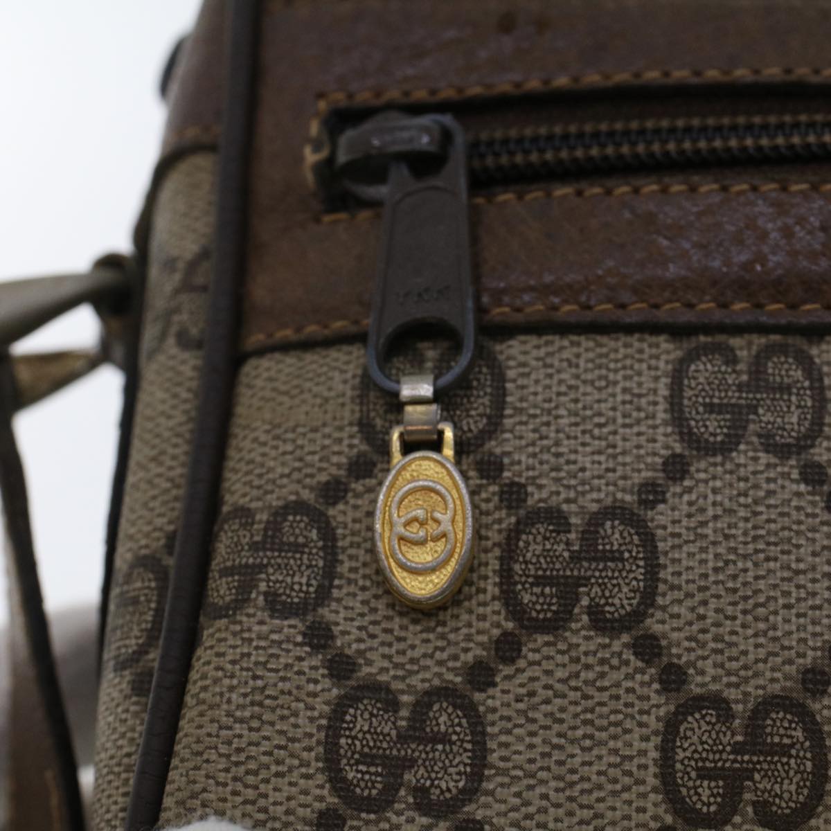 GUCCI GG Canvas Web Sherry Line Shoulder Bag Beige Red 904.02.004 yk7603