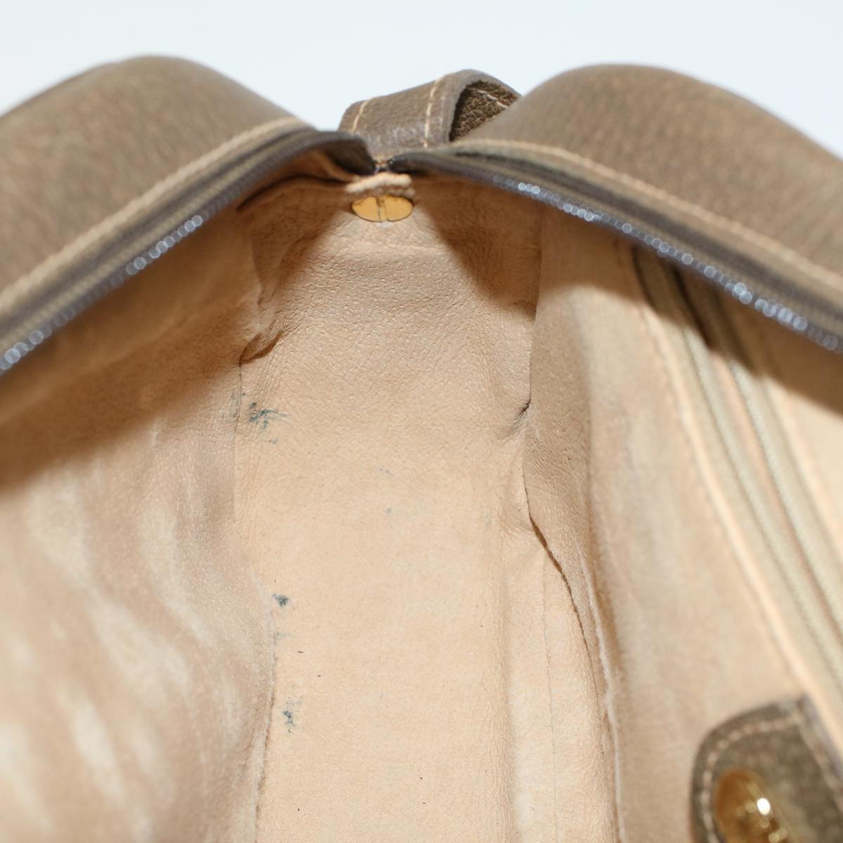 GUCCI GG Canvas Shoulder Bag PVC Leather Beige 001-067-1283 yk7622