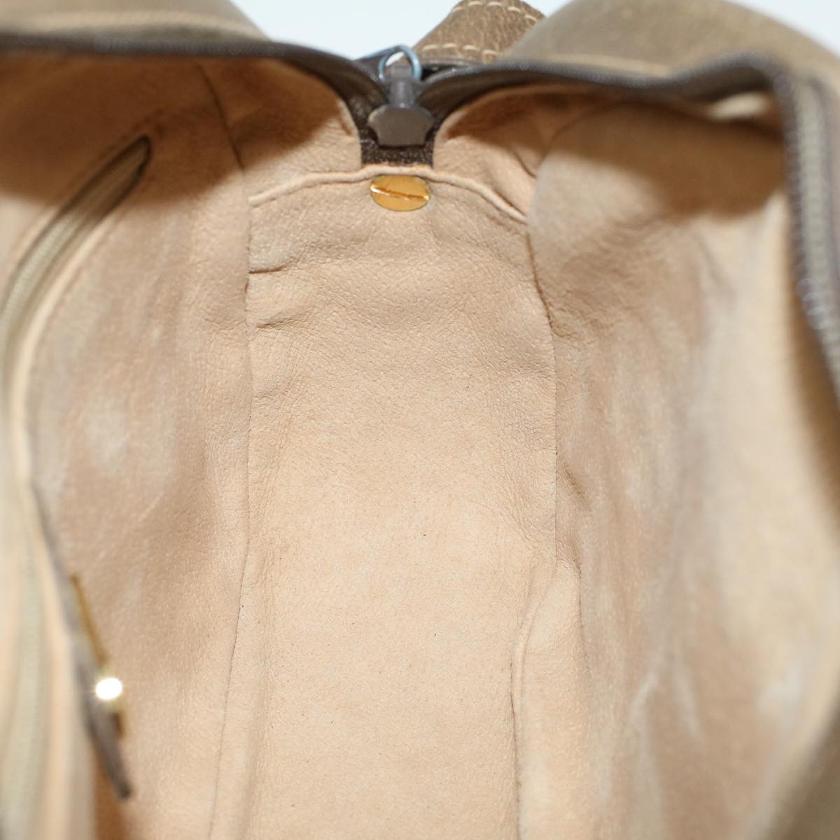 GUCCI GG Canvas Shoulder Bag PVC Leather Beige 001-067-1283 yk7622
