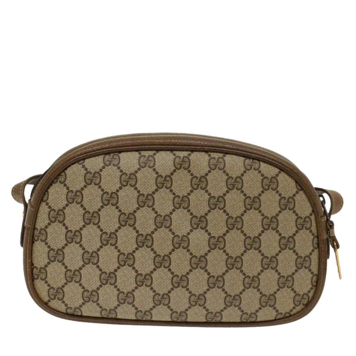 GUCCI GG Canvas Shoulder Bag PVC Leather Beige 001-067-1283 yk7622