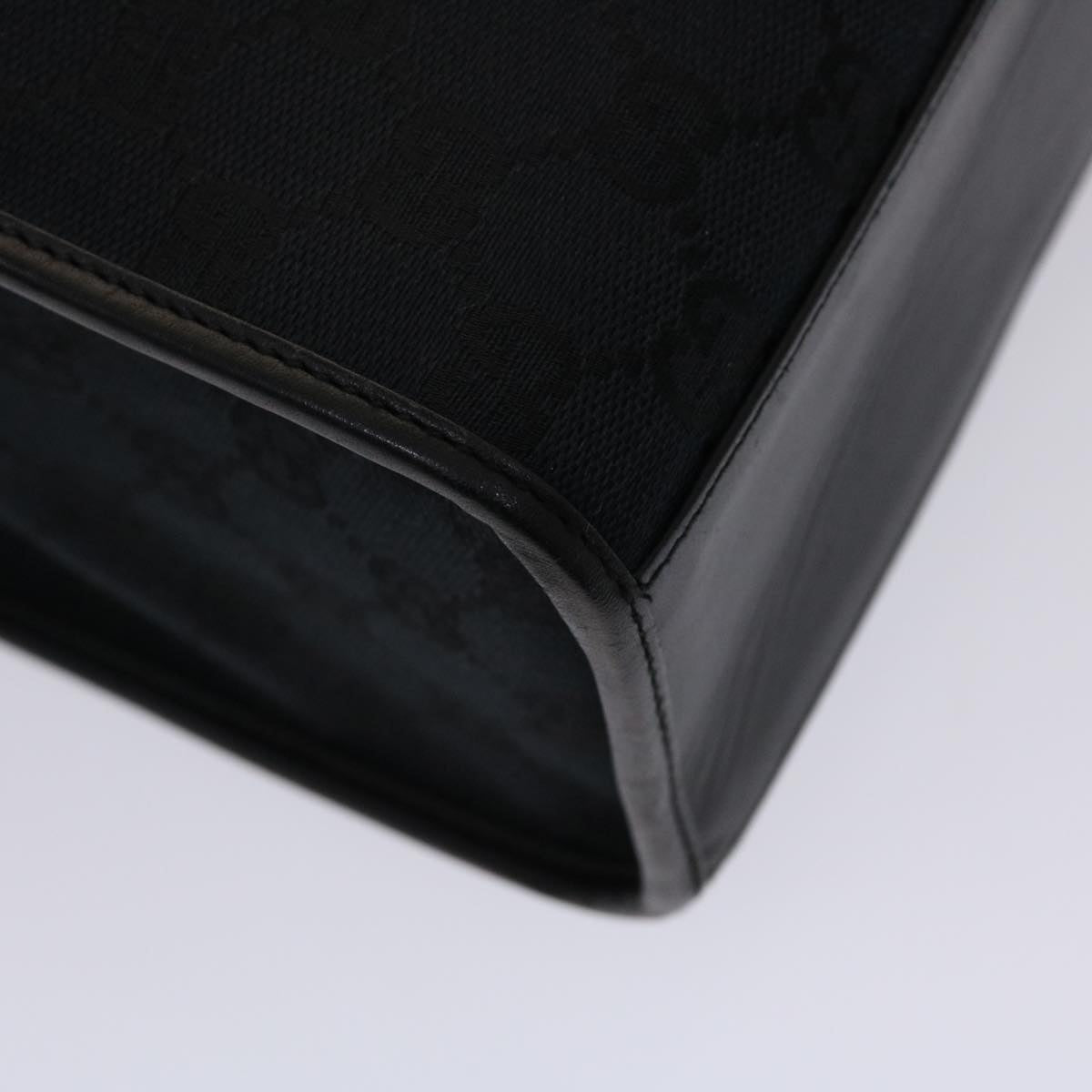 GUCCI GG Canvas Jackie Hand Bag Black yk7654B