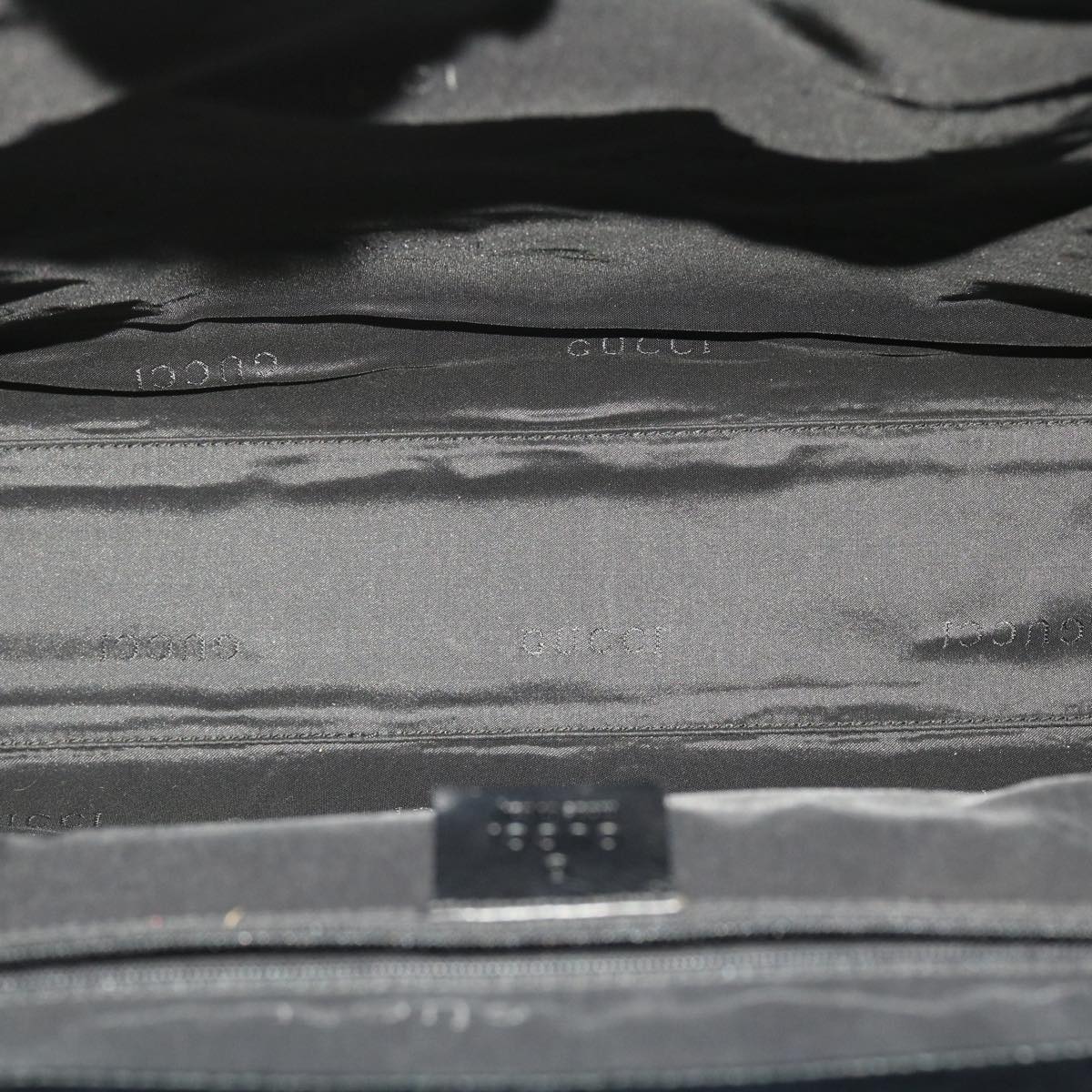 GUCCI GG Canvas Jackie Hand Bag Black yk7654B