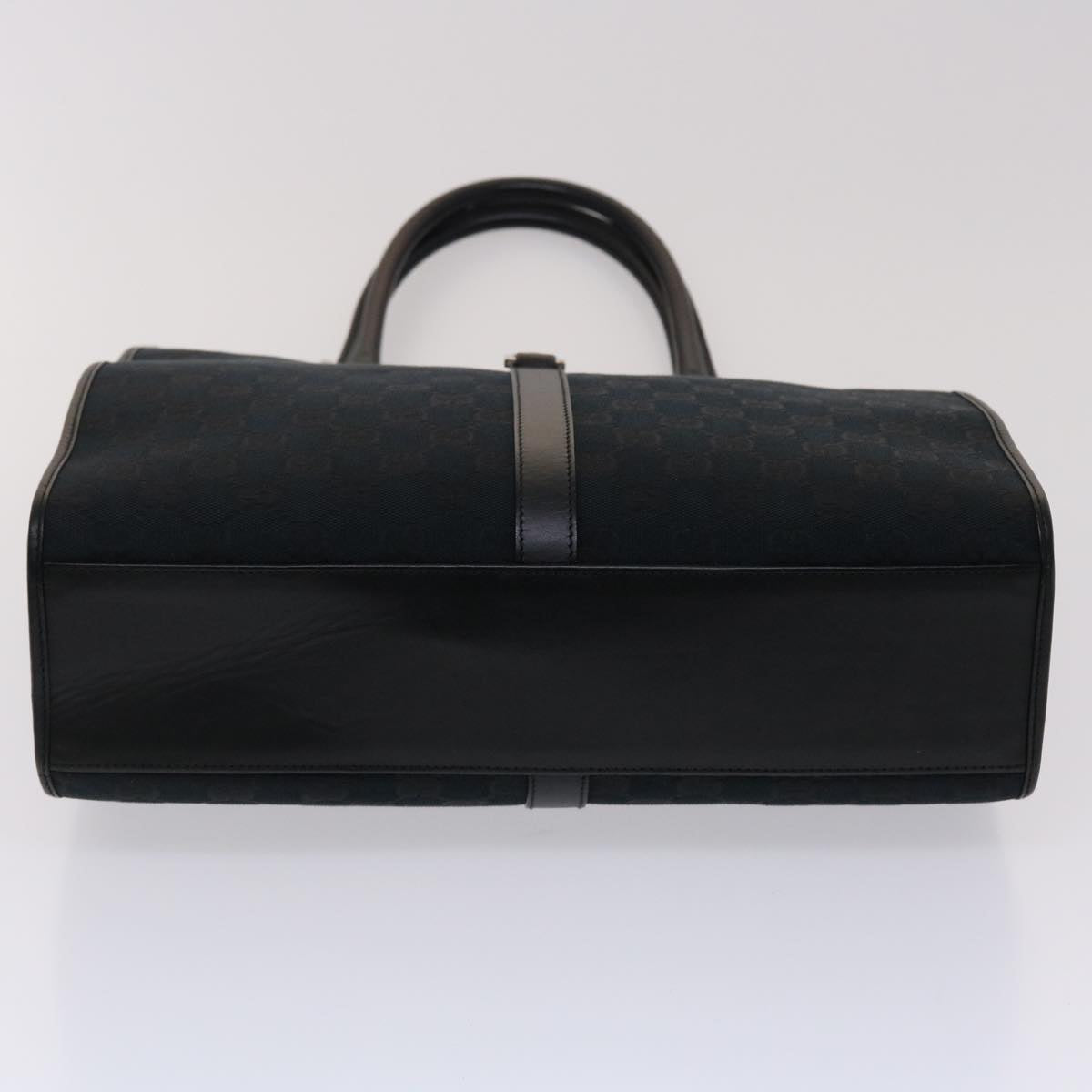 GUCCI GG Canvas Jackie Hand Bag Black yk7654B