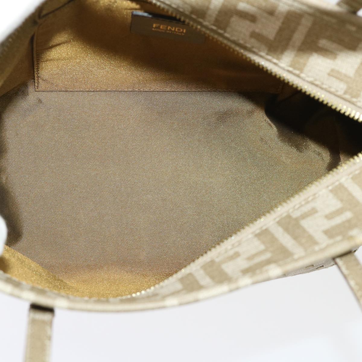 FENDI Zucca Canvas Star Tote Bag Gold Tone yk7700B