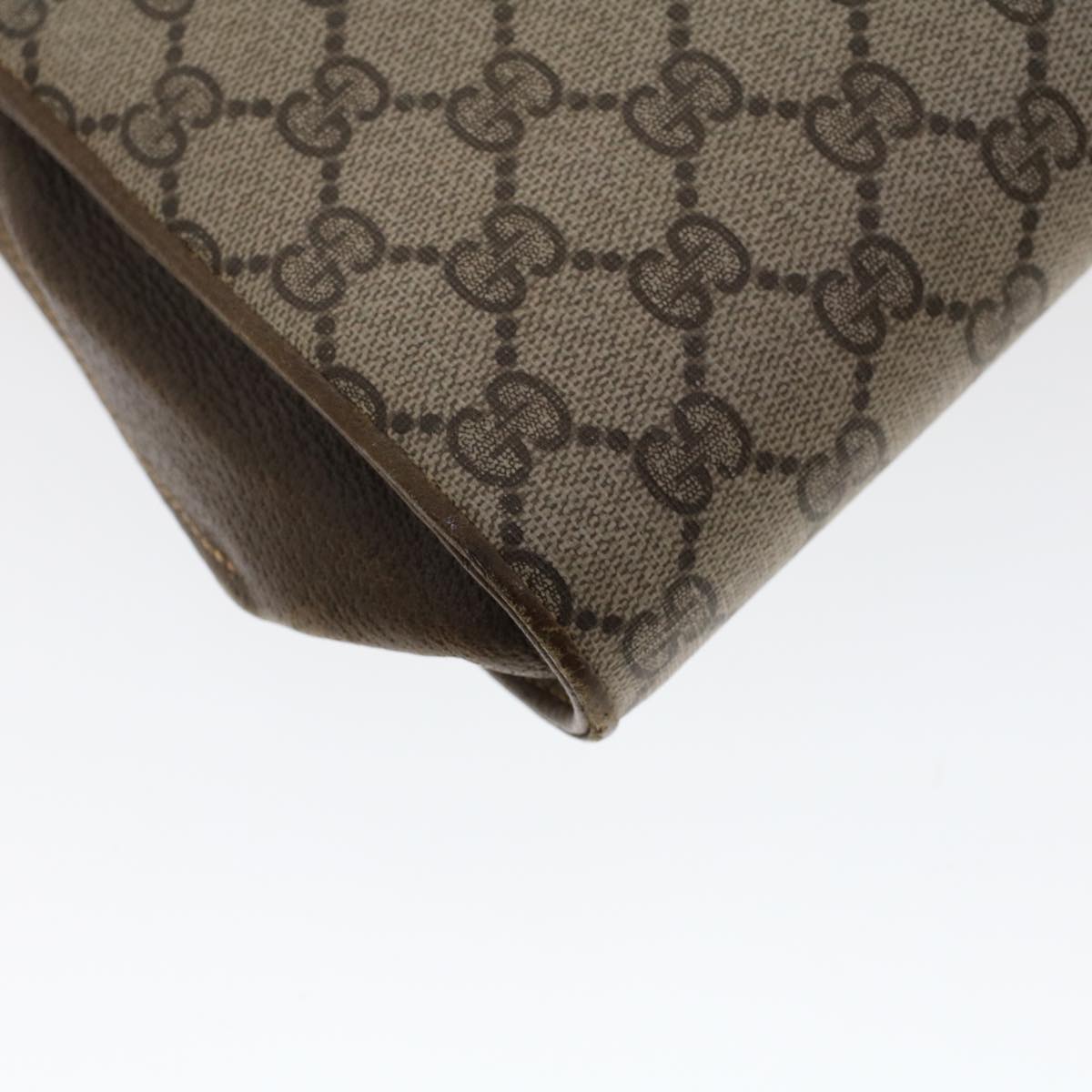GUCCI GG Canvas Shoulder Bag PVC Leather Beige 904.02.050 yk7719