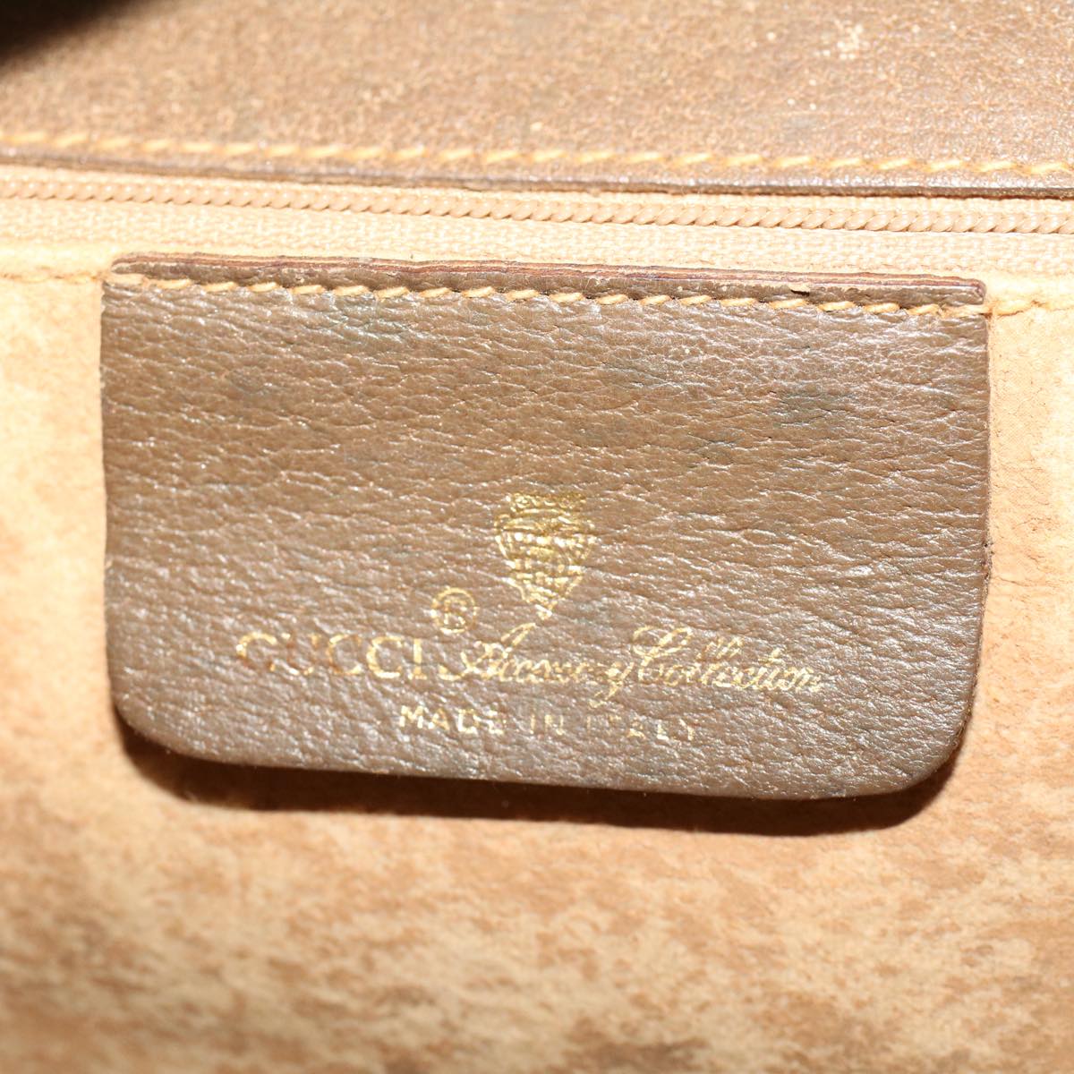 GUCCI GG Canvas Shoulder Bag PVC Leather Beige 904.02.050 yk7719
