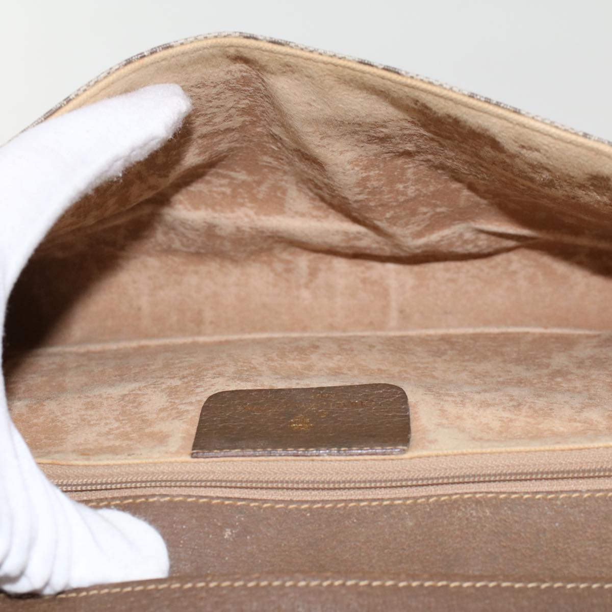 GUCCI GG Canvas Shoulder Bag PVC Leather Beige 904.02.050 yk7719