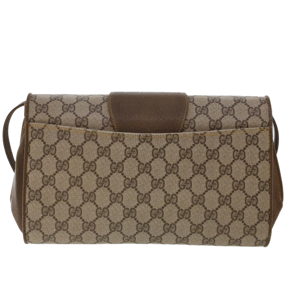 GUCCI GG Canvas Shoulder Bag PVC Leather Beige 904.02.050 yk7719
