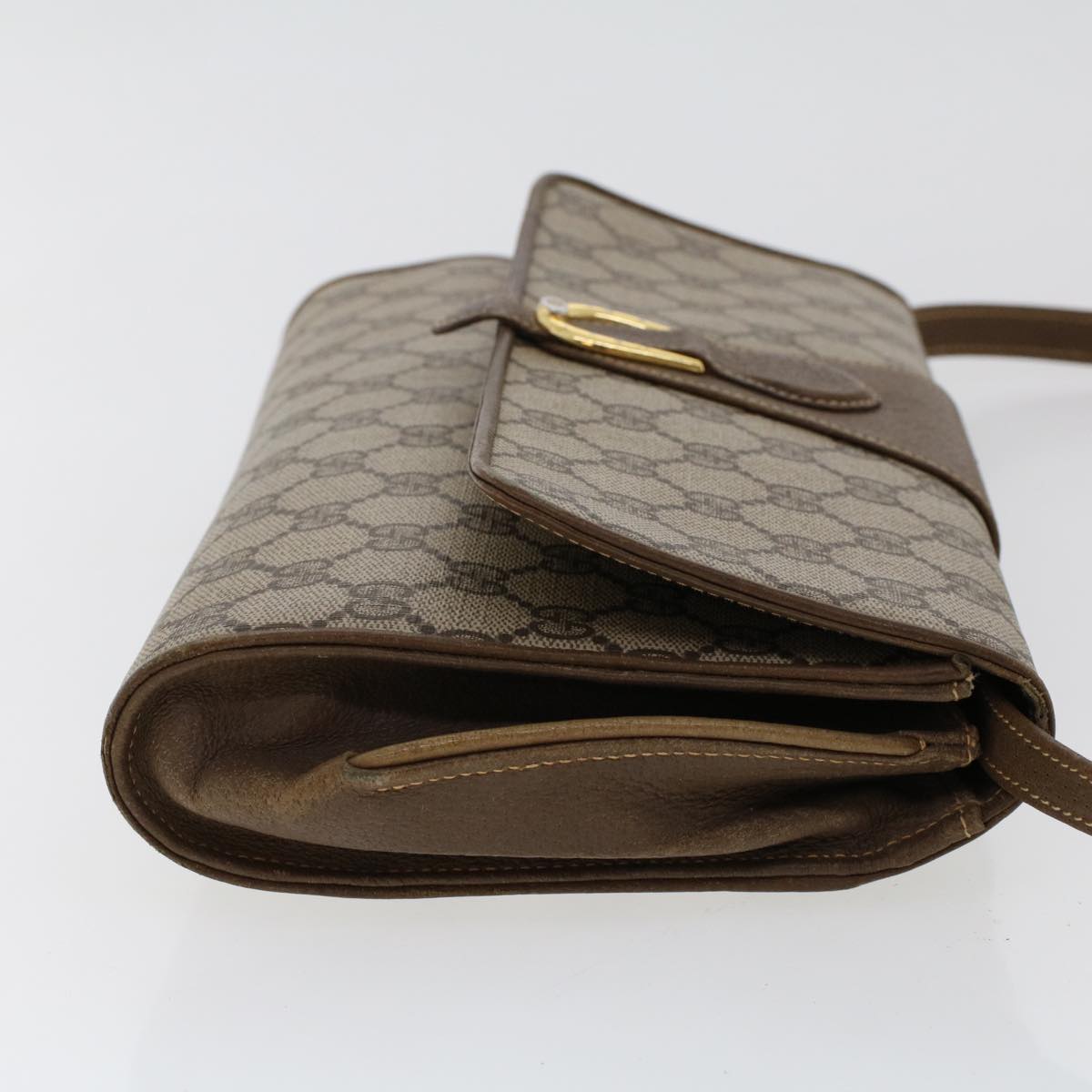 GUCCI GG Canvas Shoulder Bag PVC Leather Beige 904.02.050 yk7719