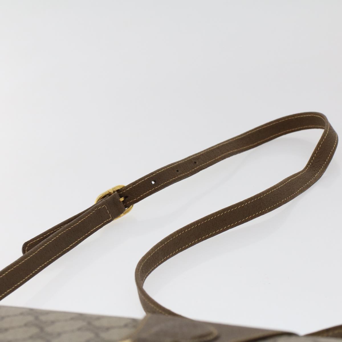 GUCCI GG Canvas Shoulder Bag PVC Leather Beige 904.02.050 yk7719