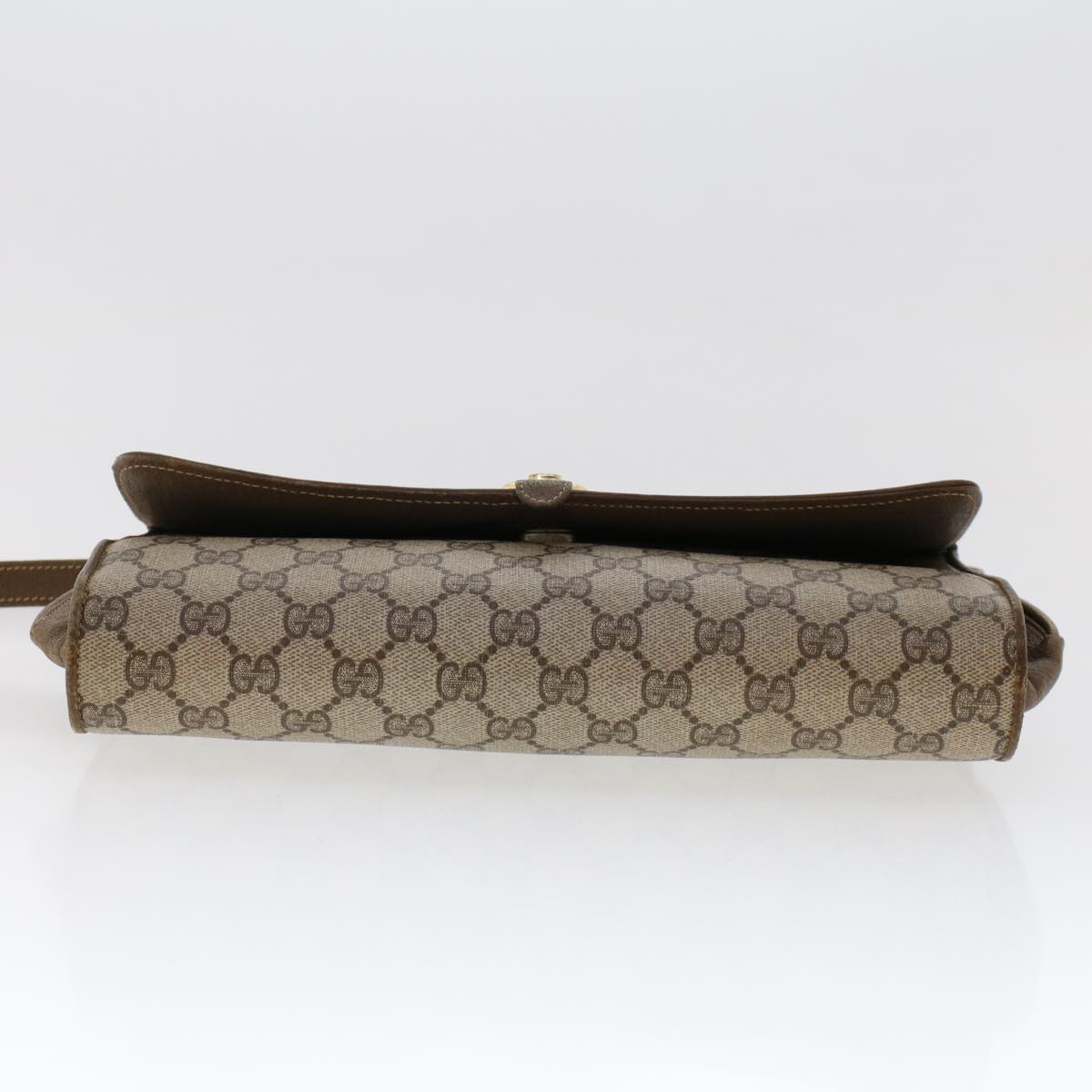 GUCCI GG Canvas Shoulder Bag PVC Leather Beige 904.02.050 yk7719