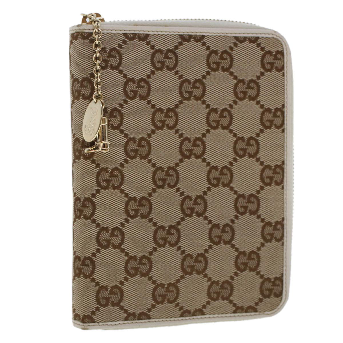 GUCCI GG Canvas Day Planner Cover Beige 163234 yk7725
