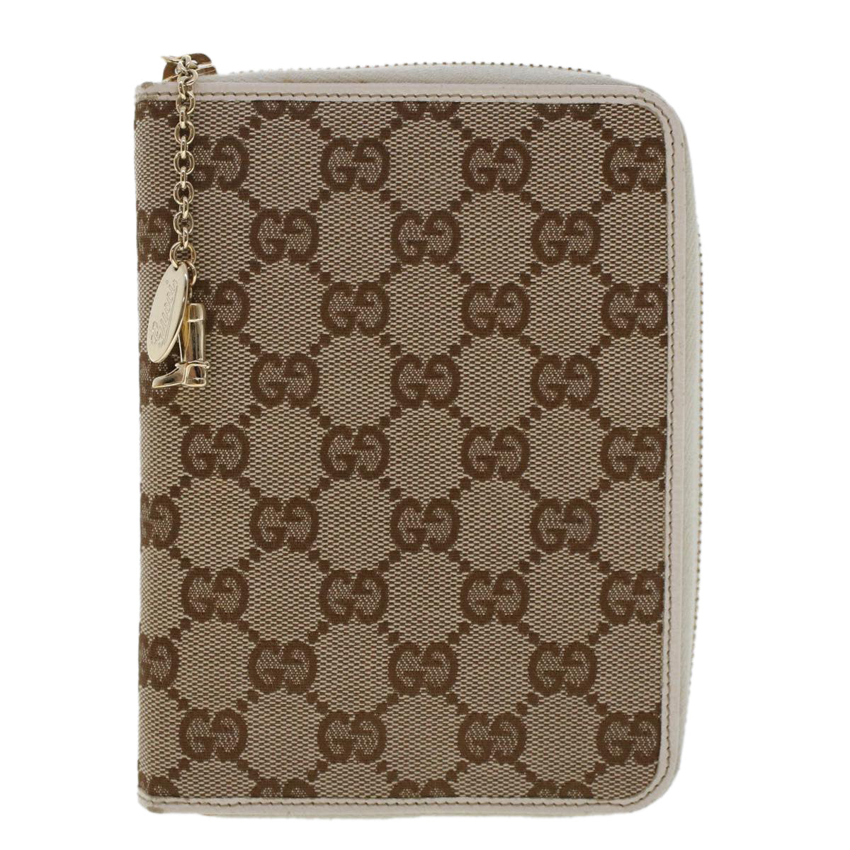 GUCCI GG Canvas Day Planner Cover Beige 163234 yk7725