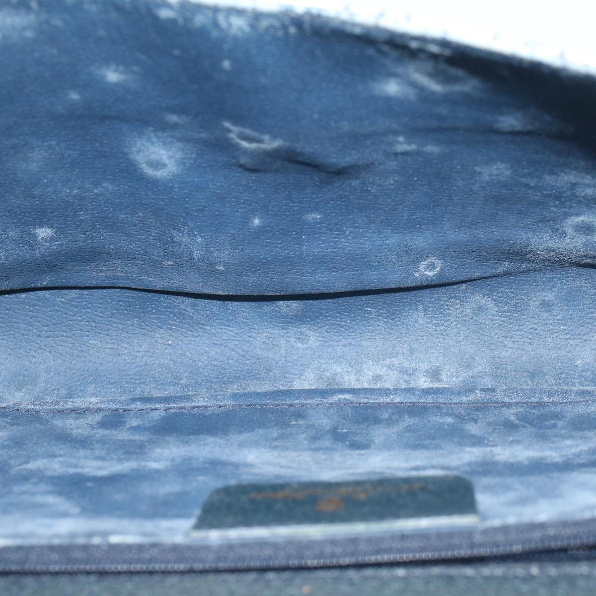 GUCCI GG Canvas Shoulder Bag PVC Leather Gray Navy 904.02.050 yk7727