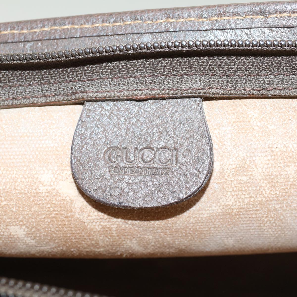 GUCCI GG Canvas Clutch Bag PVC Leather Beige 014.122.6063.4021 yk7734