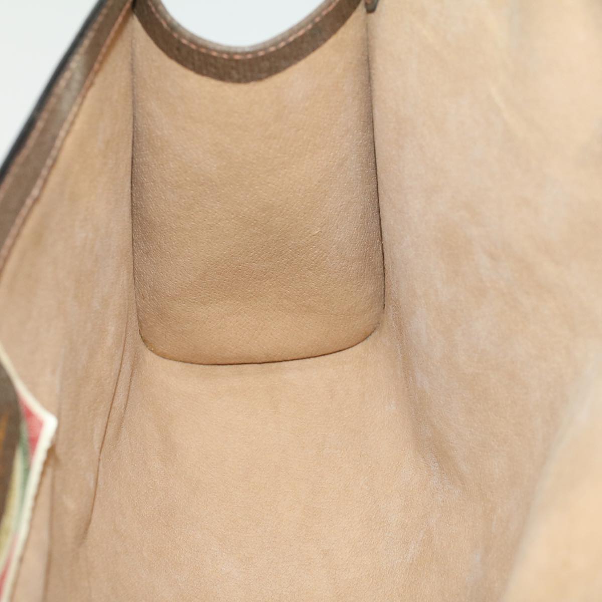 GUCCI GG Canvas Web Sherry Line Clutch Bag Beige Red Green 89.01.007 yk7743
