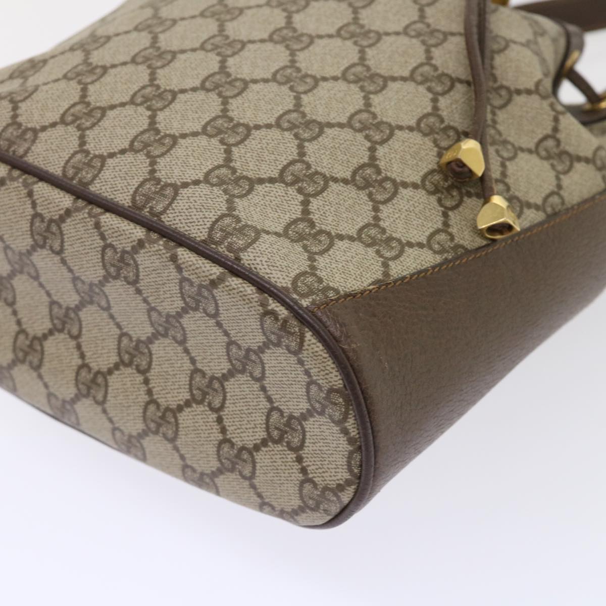 GUCCI GG Canvas Web Sherry Line Shoulder Bag Beige Red 164.02.034 yk7777