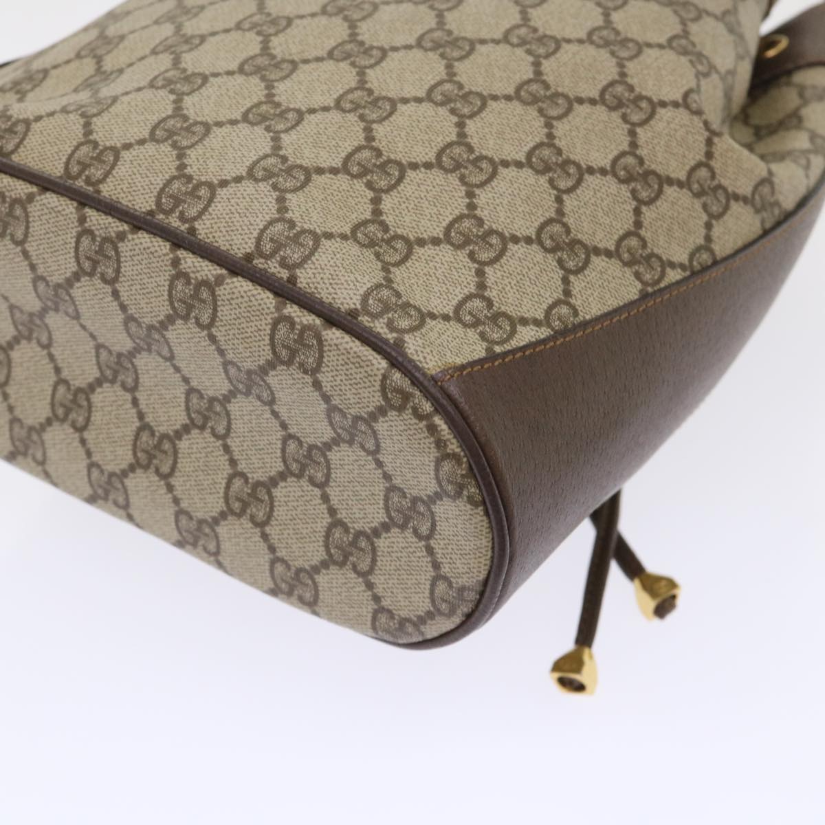 GUCCI GG Canvas Web Sherry Line Shoulder Bag Beige Red 164.02.034 yk7777