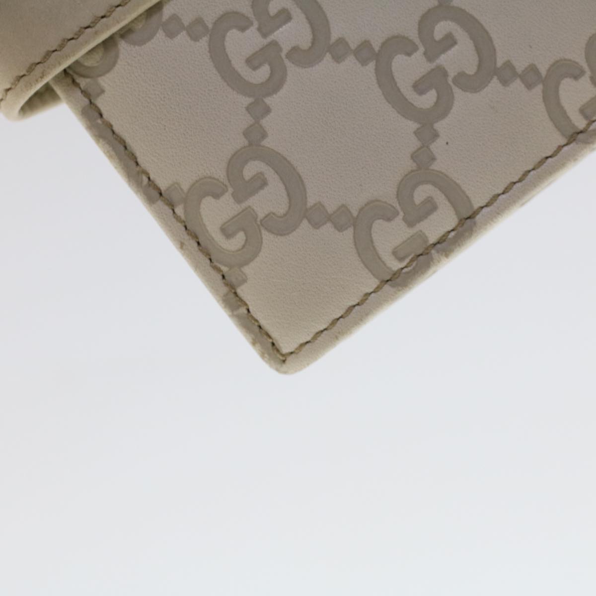 GUCCI GG Canvas Guccissima Day Planner Cover White 115240 yk7785