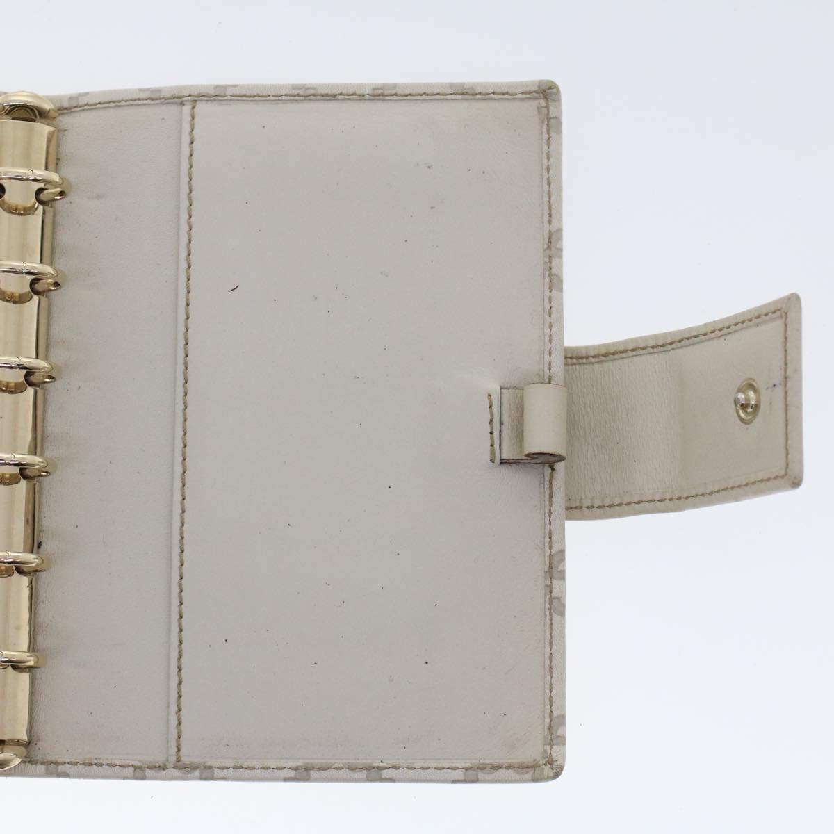 GUCCI GG Canvas Guccissima Day Planner Cover White 115240 yk7785