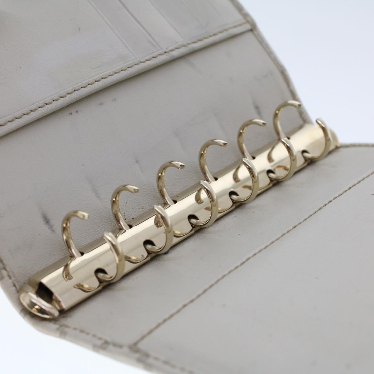 GUCCI GG Canvas Guccissima Day Planner Cover White 115240 yk7785