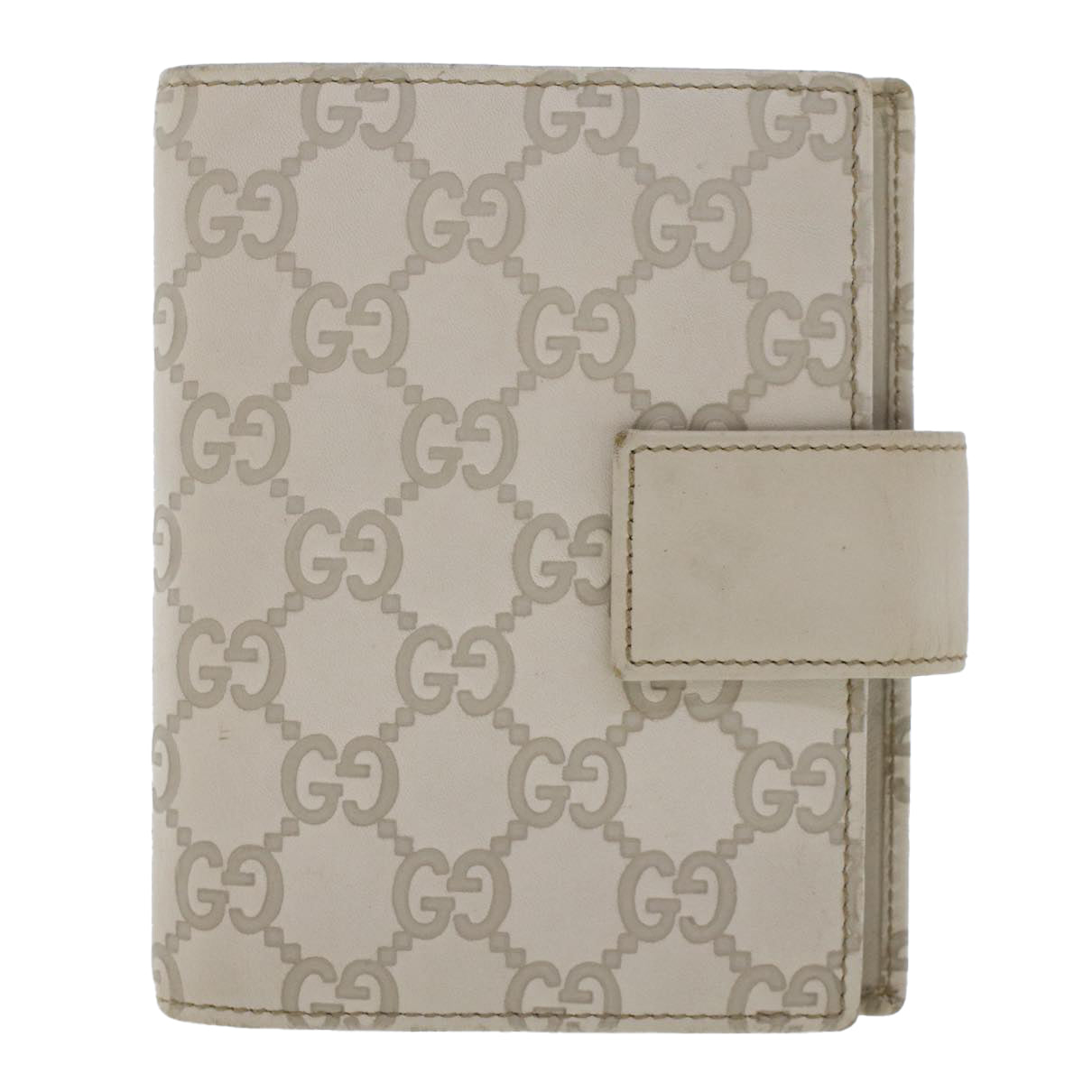GUCCI GG Canvas Guccissima Day Planner Cover White 115240 yk7785