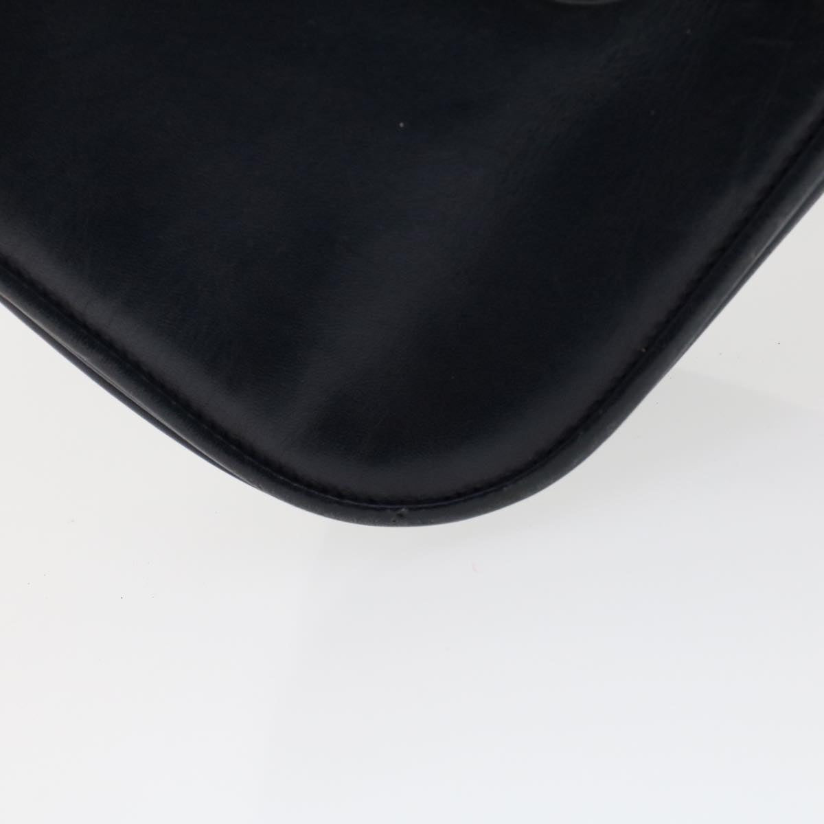 GUCCI Shoulder Bag Leather 2Set Black Navy yk7836B