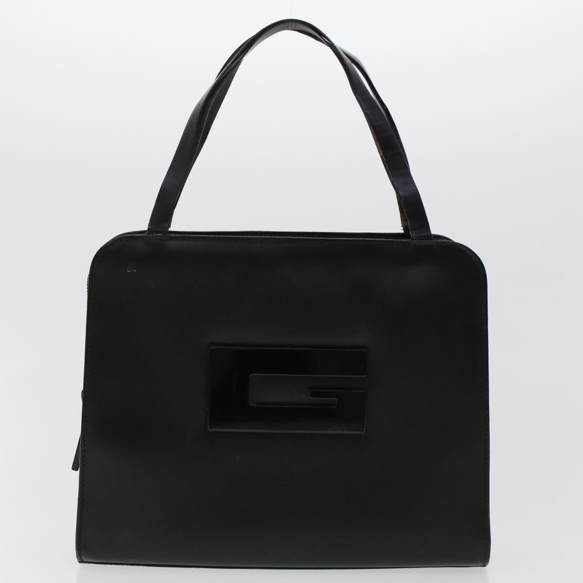 GUCCI Shoulder Bag Leather 2Set Black Navy yk7836B