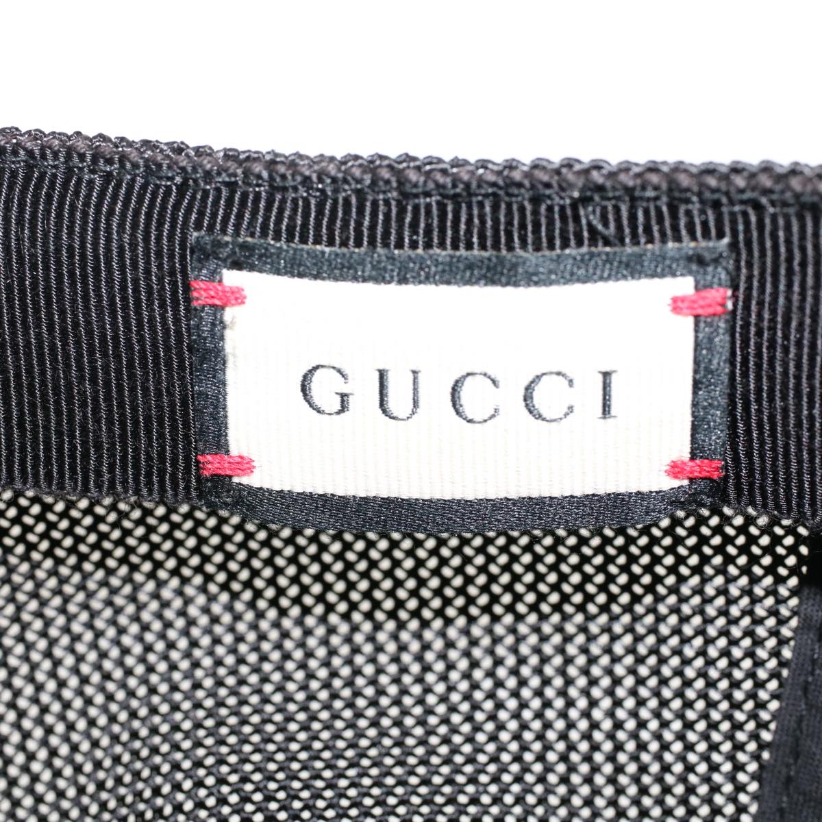 GUCCI GG Psychedelic Cap PVC Leather M 58 Multicolor Black 517074 yk7867