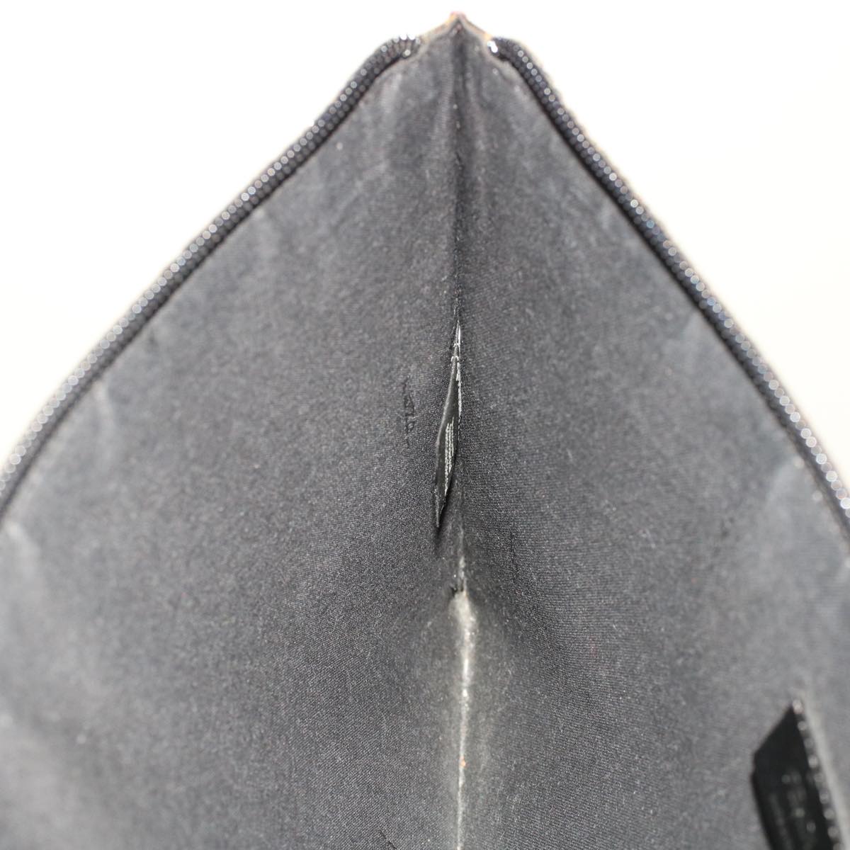 FENDI Zucca Canvas Clutch Bag PVC Leather Brown Black yellow yk7868