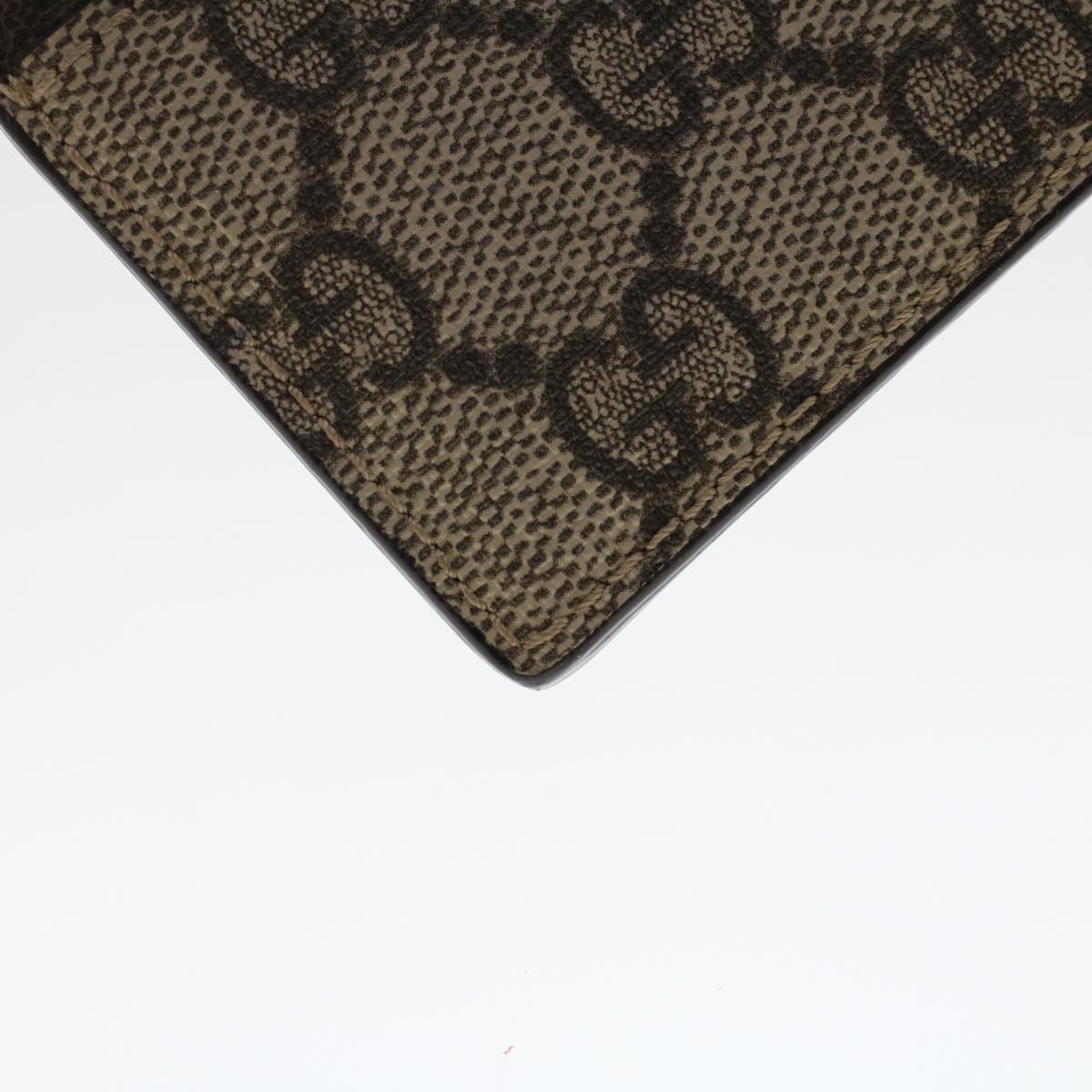 GUCCI GG Marmont Web Sherry Line Ofidia Card Case PVC Leather Beige yk7870