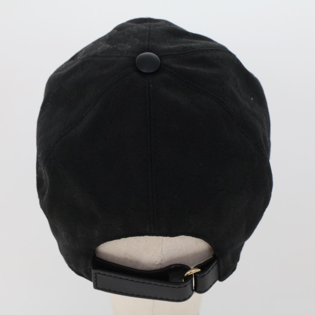 GUCCI GG Canvas Web Sherry Line Cap XL 60 Black Red Green 200035 yk7873