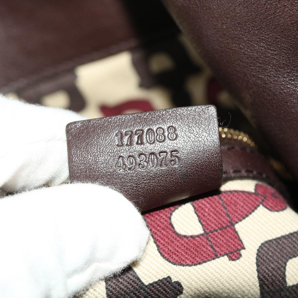 GUCCI Gucci Shima GG Canvas Bamboo Indy Shoulder Bag Brown 177088 yk7897