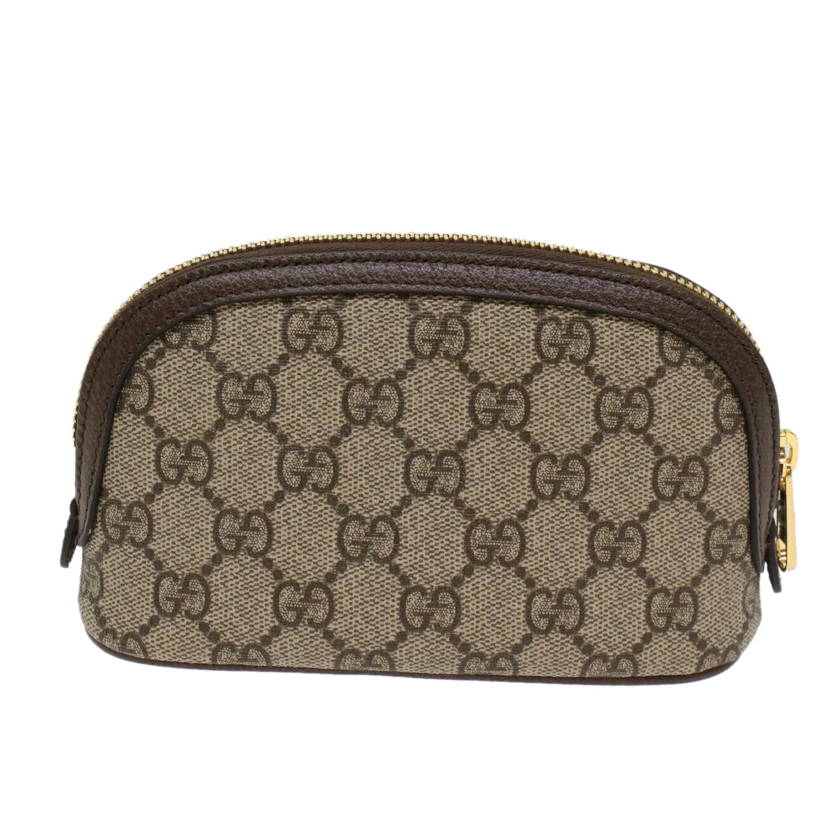 GUCCI GG Canvas Web Sherry Line Ophidia Cosmetic Pouch PVC Leather yk7912
