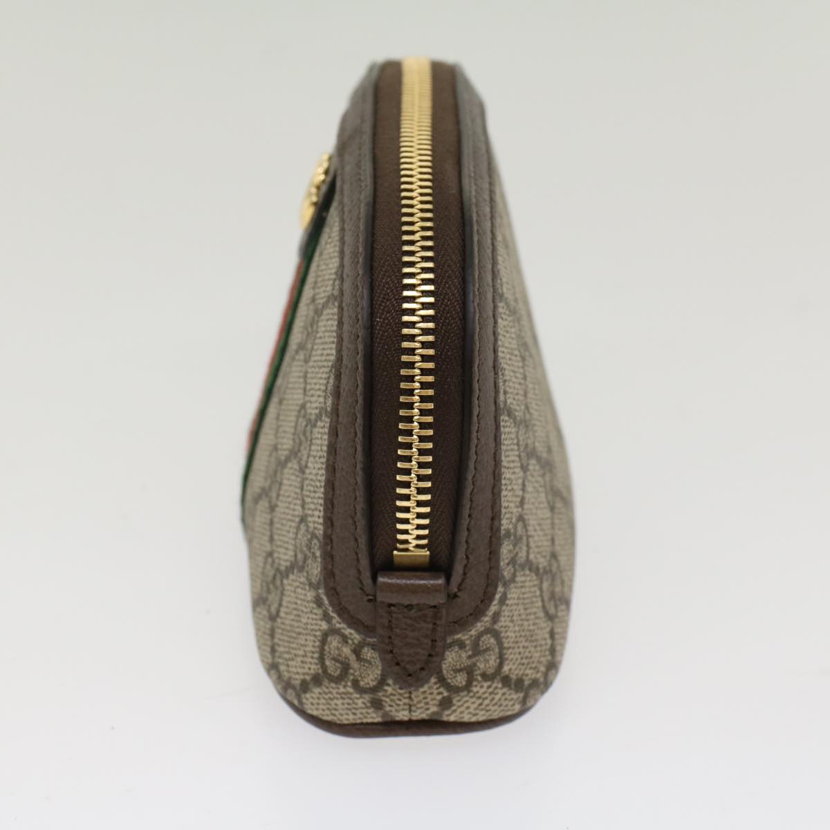 GUCCI GG Canvas Web Sherry Line Ophidia Cosmetic Pouch PVC Leather yk7912