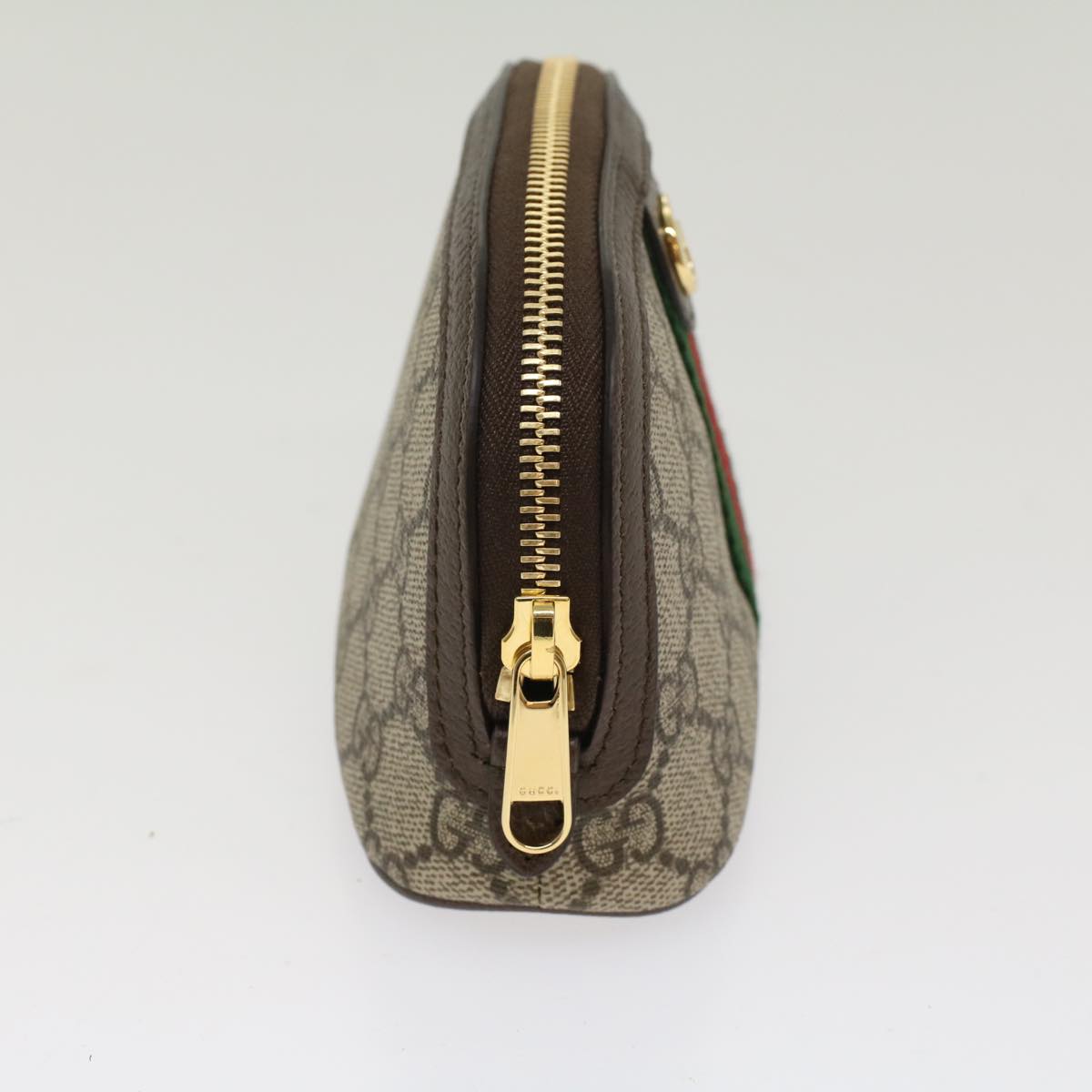 GUCCI GG Canvas Web Sherry Line Ophidia Cosmetic Pouch PVC Leather yk7912