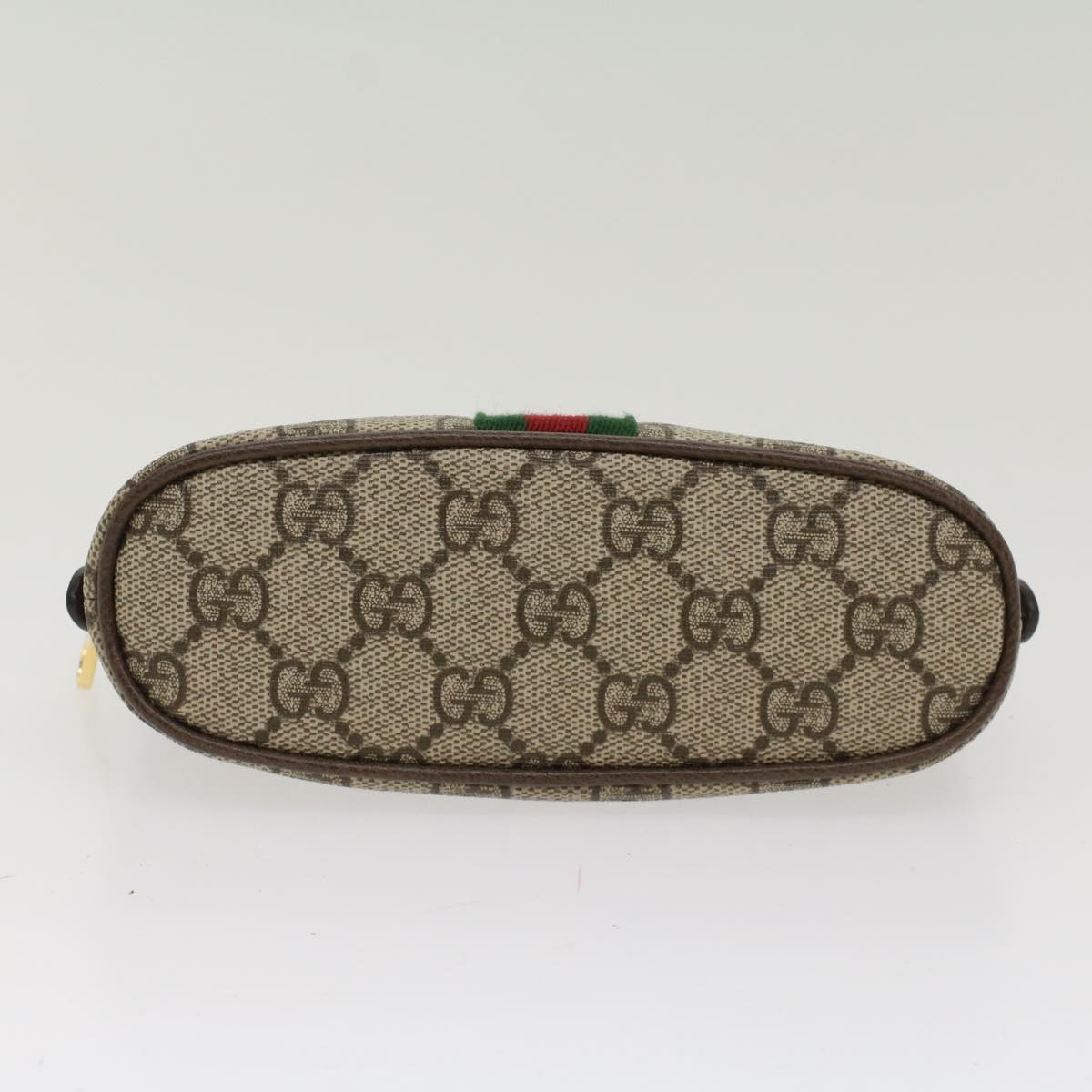 GUCCI GG Canvas Web Sherry Line Ophidia Cosmetic Pouch PVC Leather yk7912