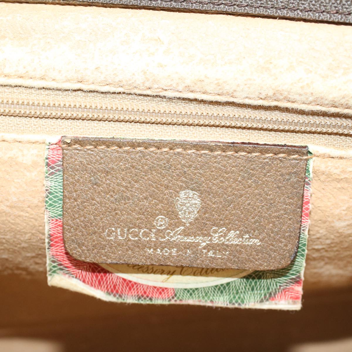 GUCCI GG Canvas Clutch Bag PVC Leather Beige yk7935B