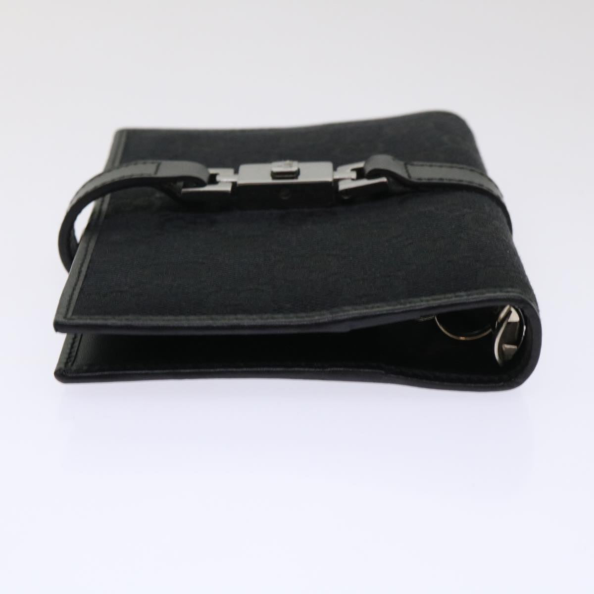 GUCCI GG Canvas Jackie Day Planner Cover Leather Black yk7939