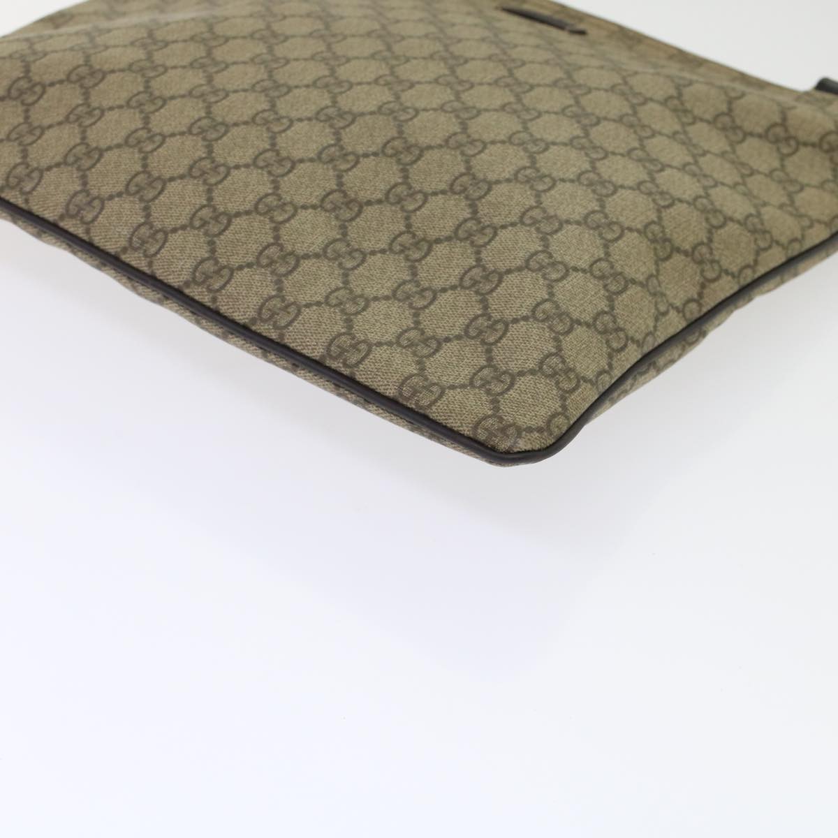 GUCCI GG Canvas Shoulder Bag PVC Leather Beige 201446 yk7961