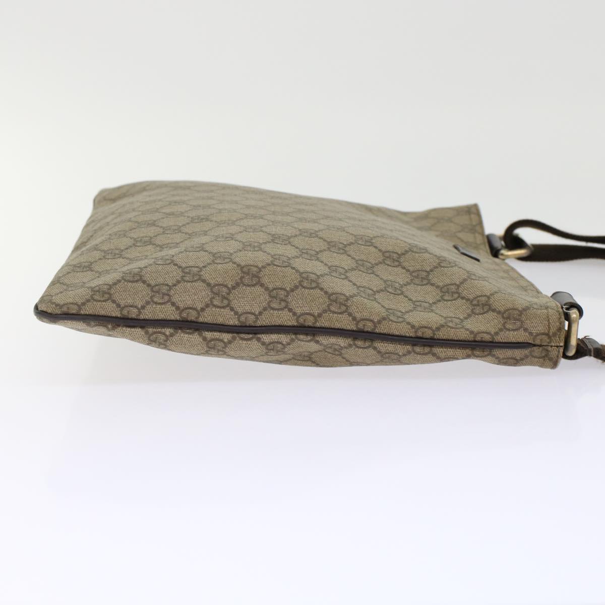 GUCCI GG Canvas Shoulder Bag PVC Leather Beige 201446 yk7961