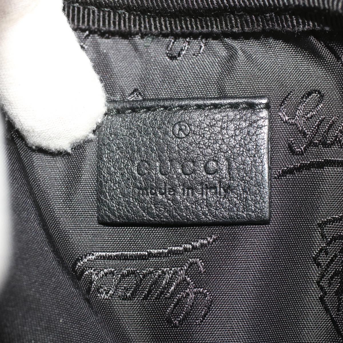 GUCCI GG Canvas Guccissima Waist bag Black 246417 yk7966