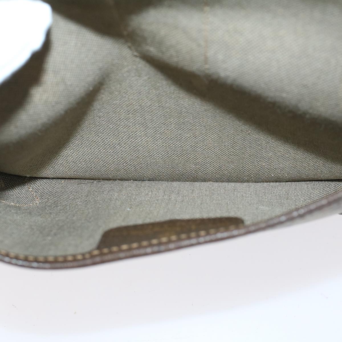 GUCCI GG Canvas Web Sherry Line Pouch PVC Leather Beige Red Green yk7986