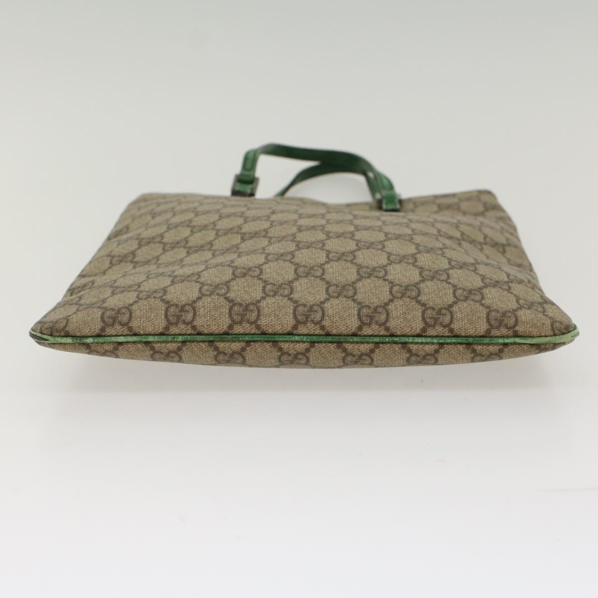 GUCCI GG Canvas Hand Bag PVC Leather Beige 117551 yk8010B